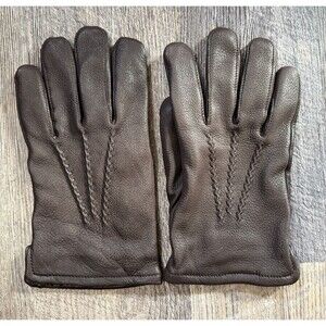 Orvis Leather Cashmere Lined Gloves Brown Men’s XL Winter Driving